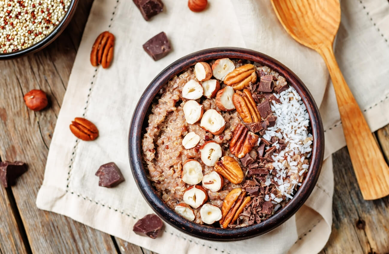 CinnamonMaple Quinoa Superfood Power Breakfast Bowl Assuaged